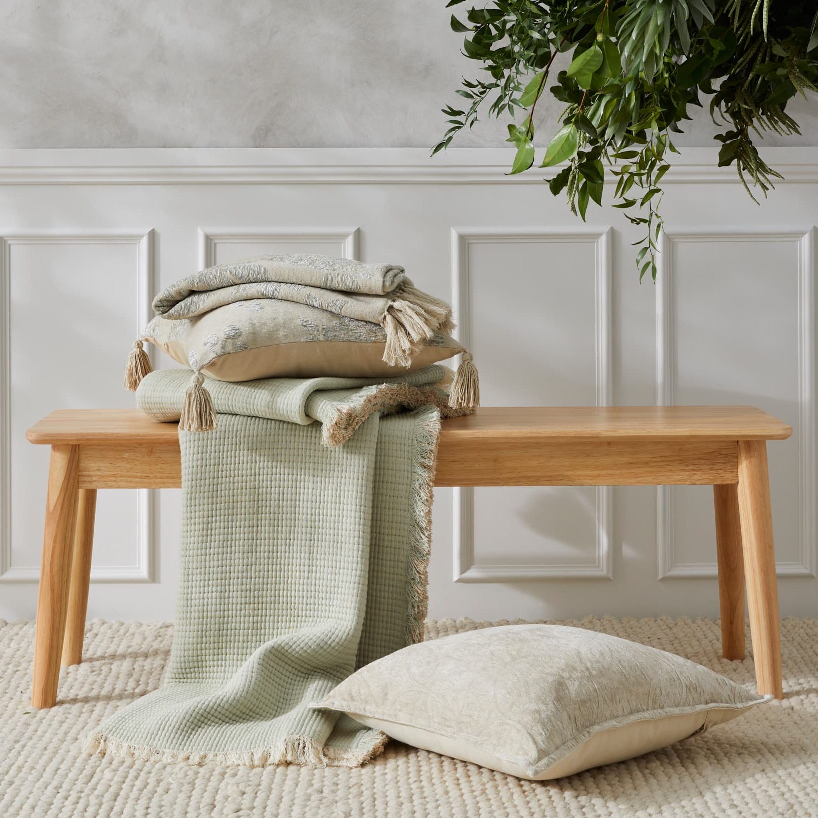 Mabel Throw Seafoam-Almond