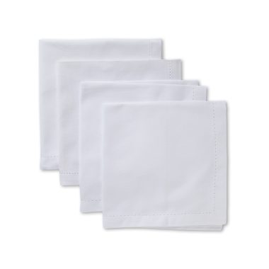 JETTY WHITE NAPKIN SET 4