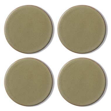 CERAMIC GREEN COASTER SET 4