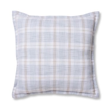 REESE BLUE/BEIGE WOVEN CUSHION 50CM