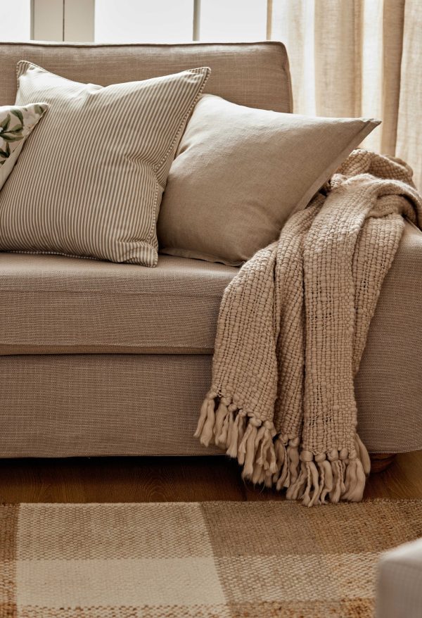 NOLAN TAUPE THROW 130X150CM