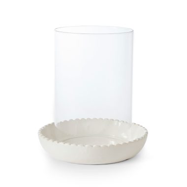 NEVE WHITE CERAMIC VOTIVE LG