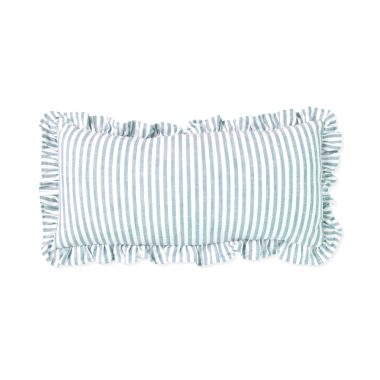 RUFFLES BLUE CUSHION 35X70CM