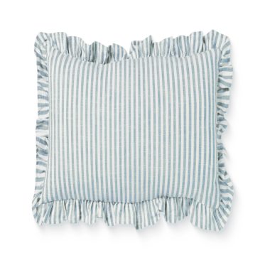 RUFFLES BLUE CUSHION 50X50CM