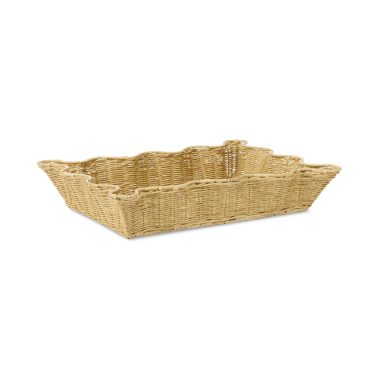 CLOVELLY RATTAN WAVY TRAY MED