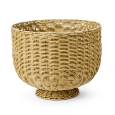 CLOVELLY RATTAN FOOTED PLANTER