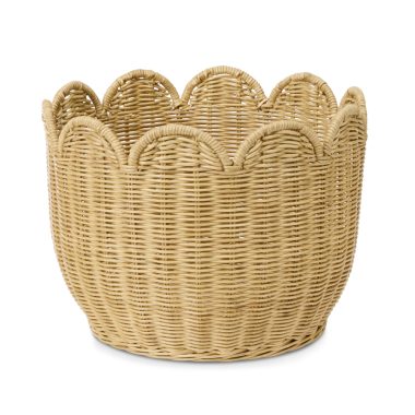 MALI NATURAL RATTAN BASKET LG