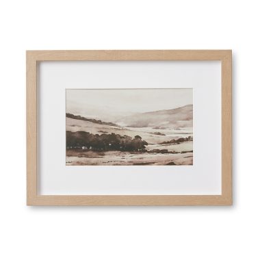 VALLEY SEPIA FRAMED ARTWORK