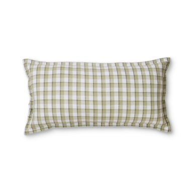 MALDON GREEN CHECK CUSHION