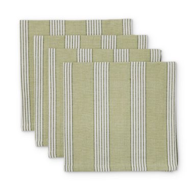 CATANIA GREEN STRIPE NAPKIN S4