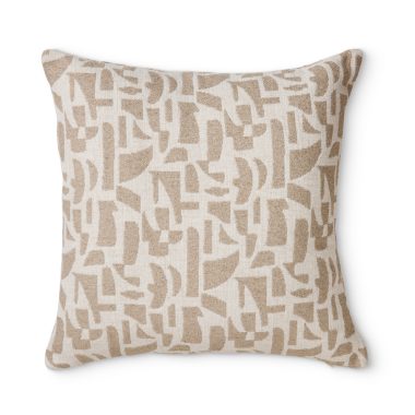 METRO TAUPE JACQUARD CUSHION 50CM