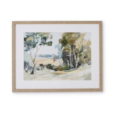 HILLSIDE VIEW FRAMED PRINT