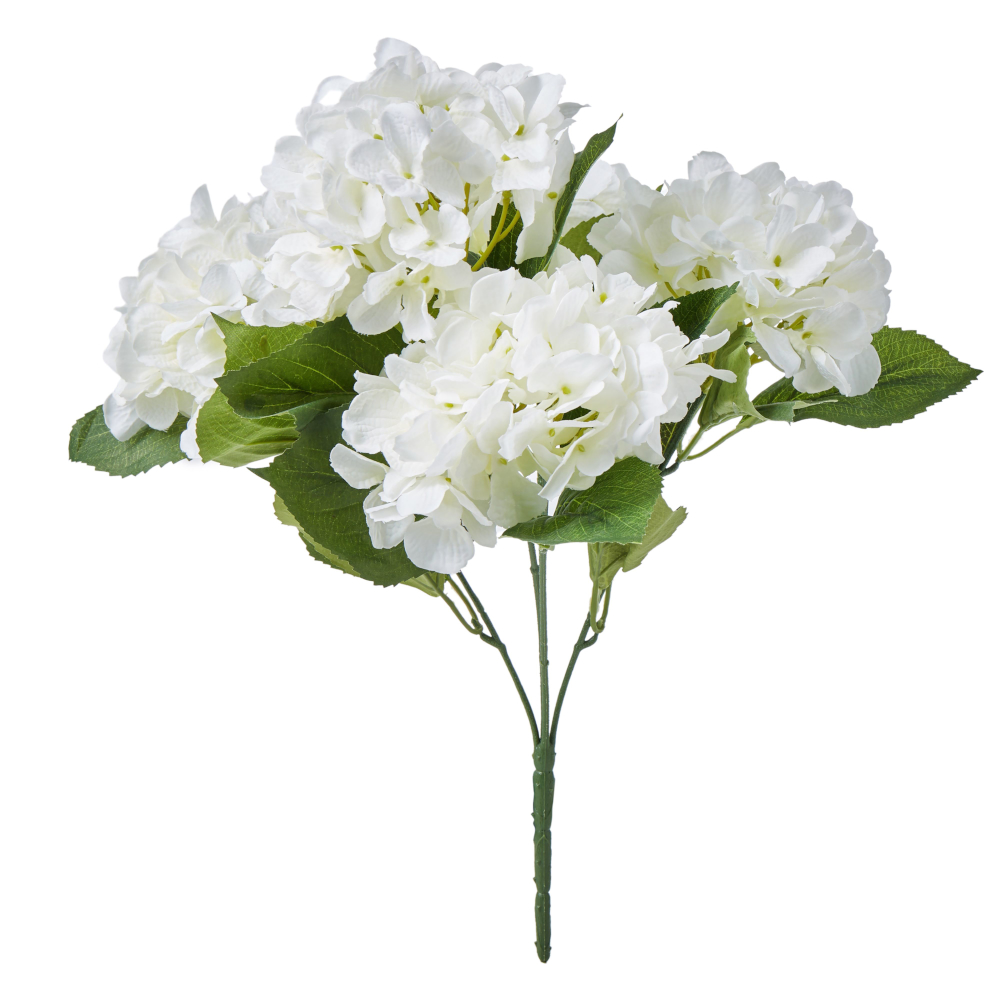 Hydrangea Bush 32x28x45cm Whi