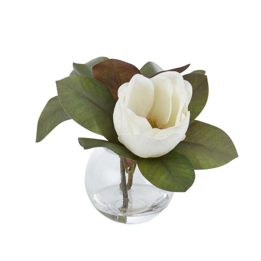 Magnolia Sphere Vase 36cm Wh