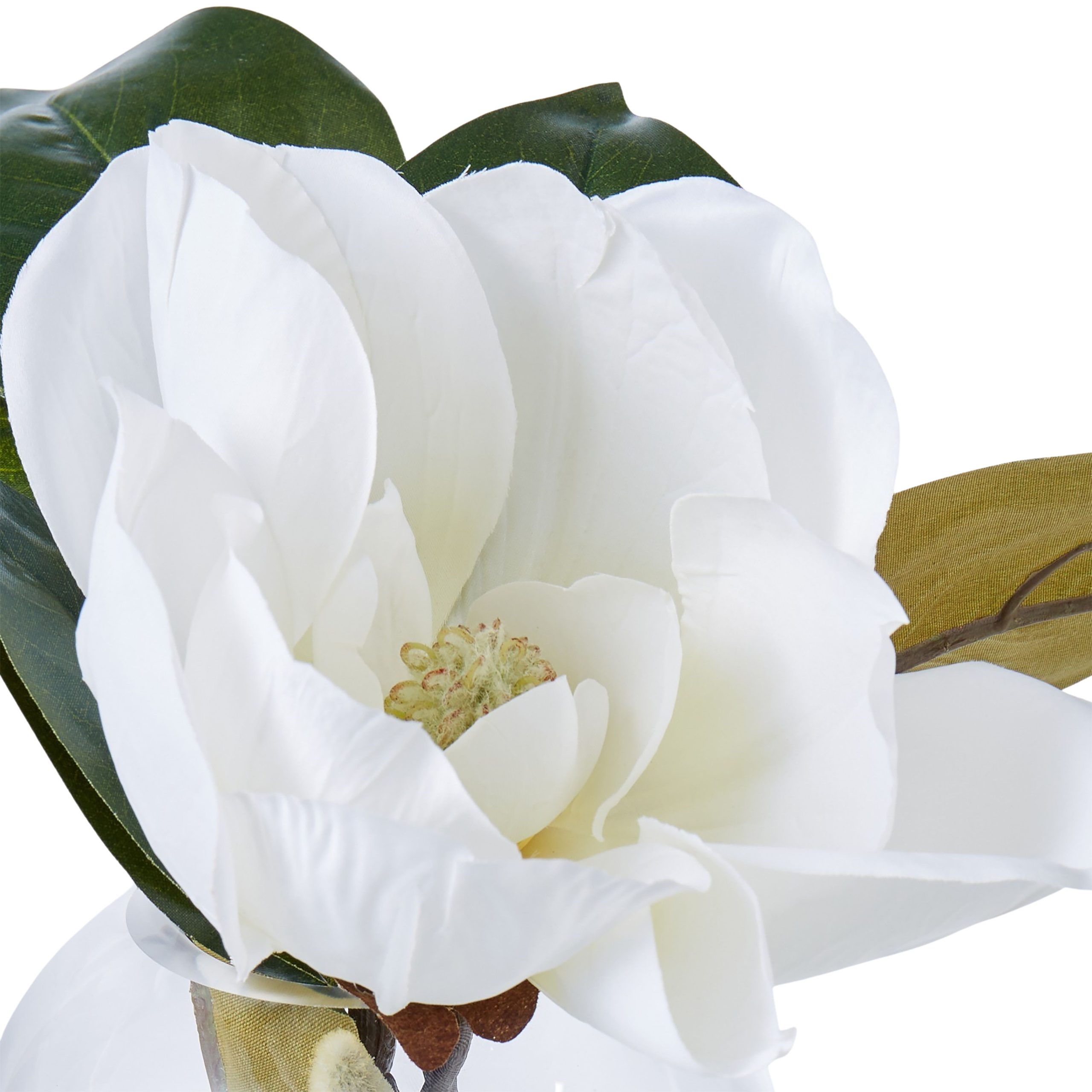 Magnolia Sphere Vase 36cm Wh