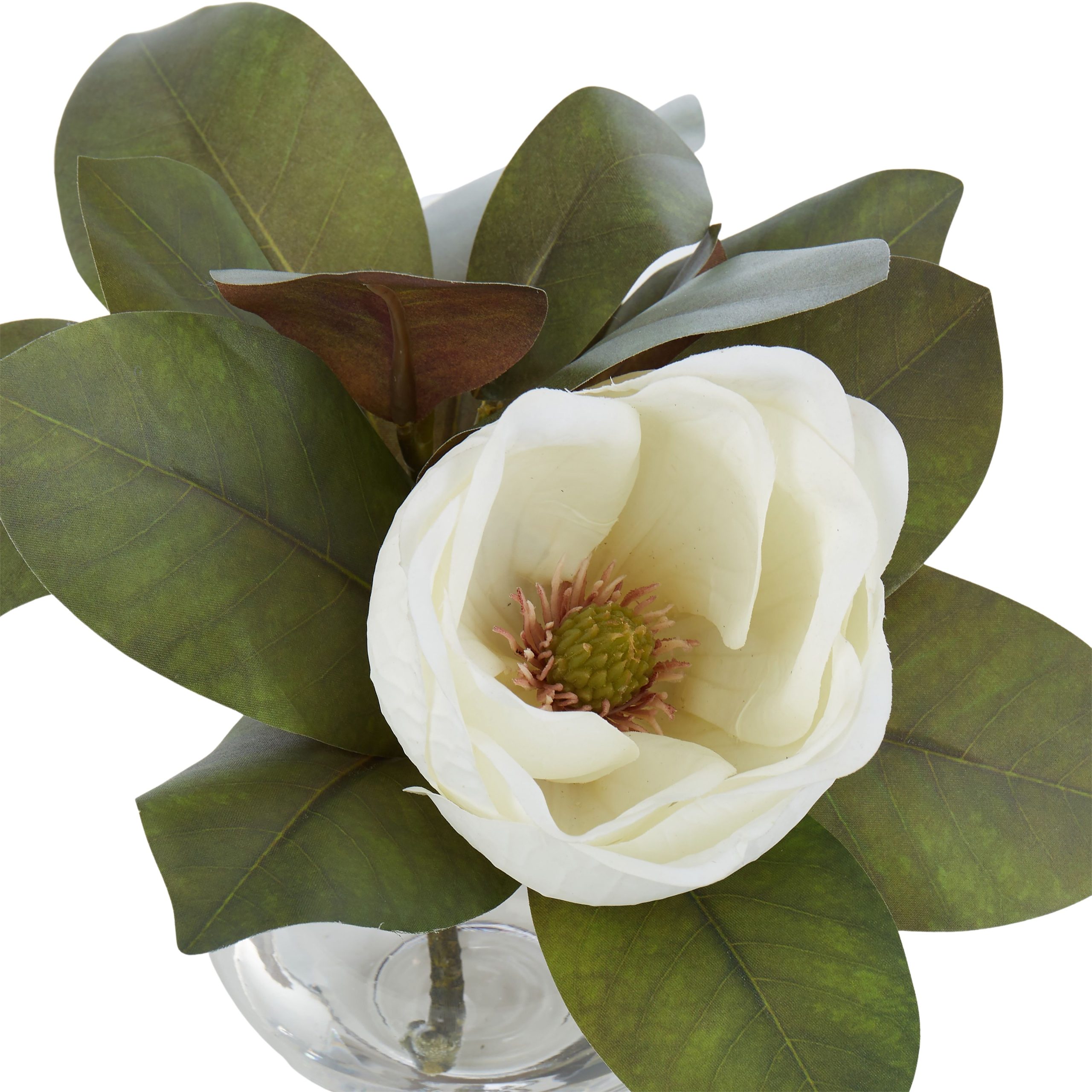 Magnolia Sphere Vase 36cm Wh