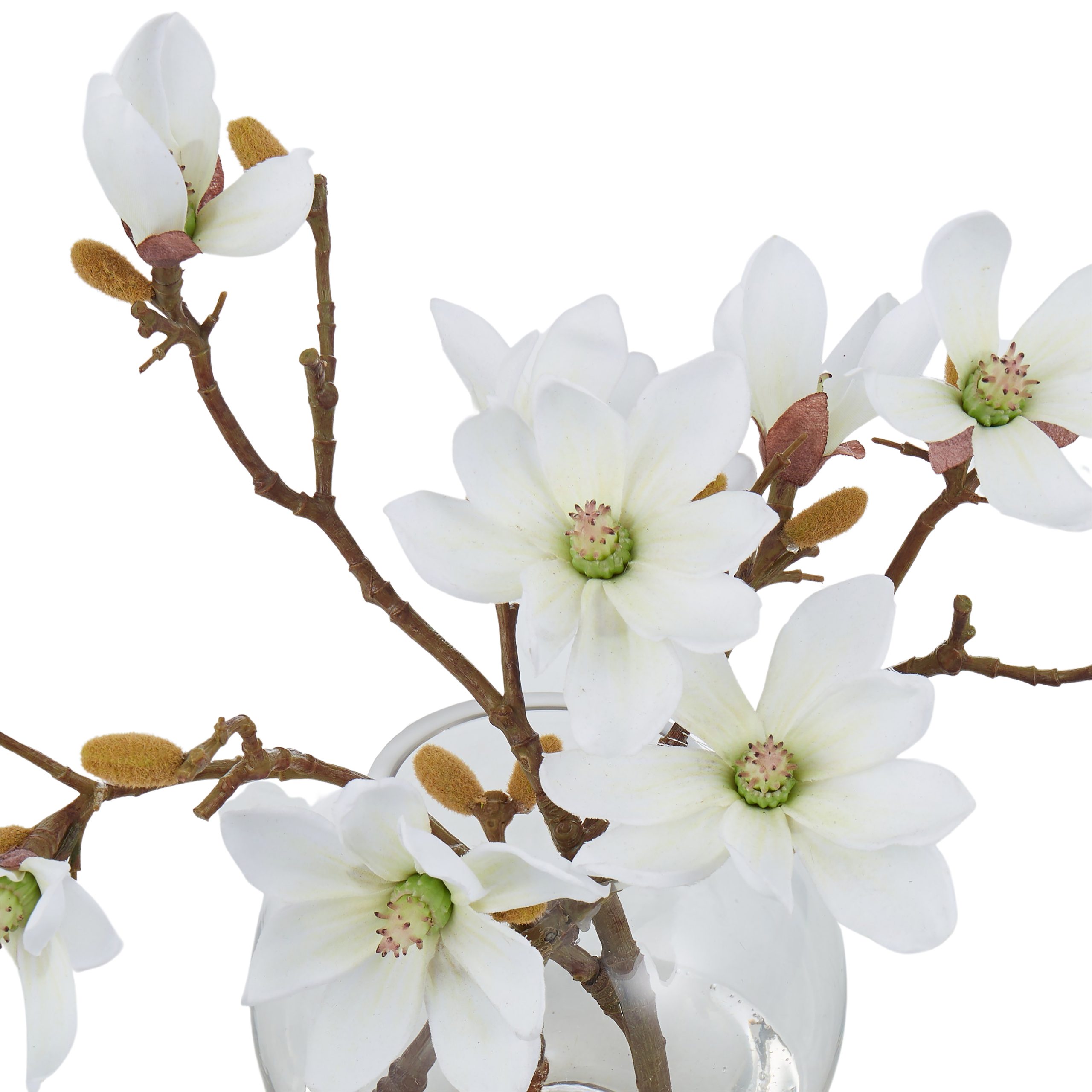 Mini Magnolia Sphere Vase3 3cm WhBOM