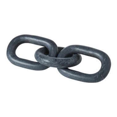 AM Marble Chain Sculpture Black