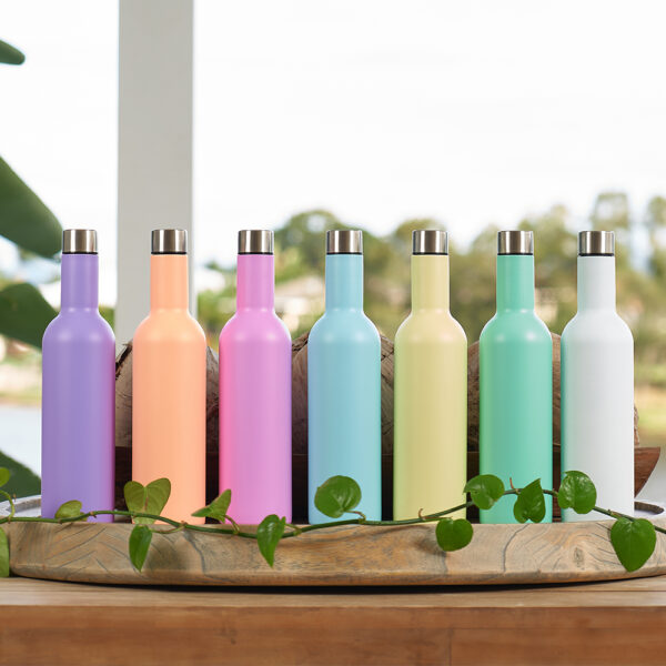 Wine Bottle Stainless-Gelato Blue