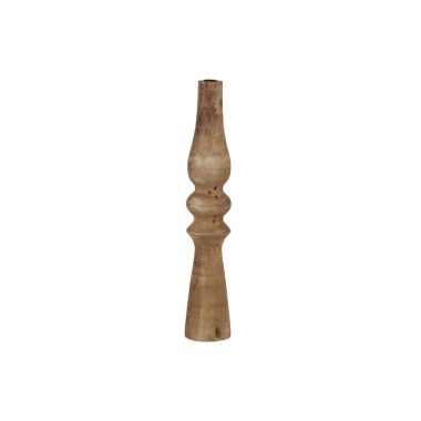 Turn Wood Candleholder 10x55cm Nat