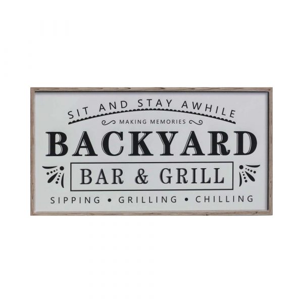 Backyard Bar & Grill Sign