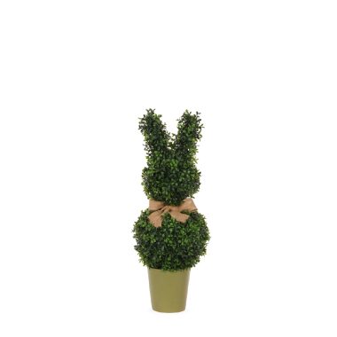 TOPIARY BUNNY WITH BOW 66CM
