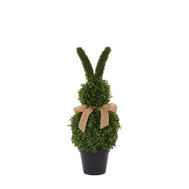 TOPIARY BUNNY WITH BOW 76CM