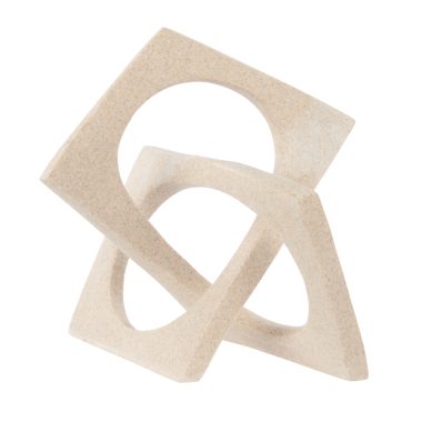 Apio Sculpture Beige 22x14x22.5cm