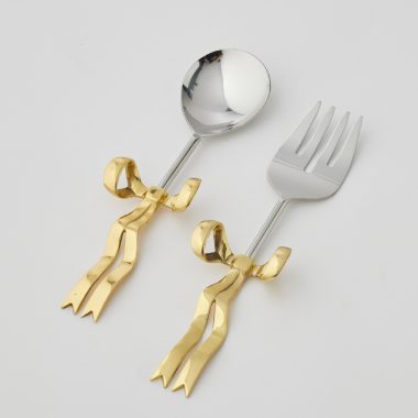 Bowtiful Salad Servers Set