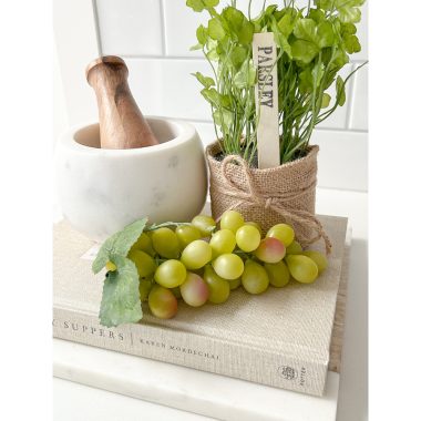 Grapes Artificial Fruit 16x7.5cm Green