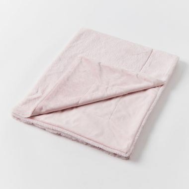 Inka Faux Fur Baby Blanket Pink
