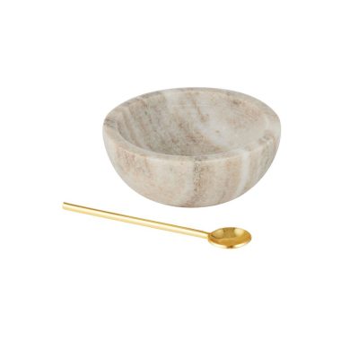 Neo 2pc Marble Bowl Set Beige