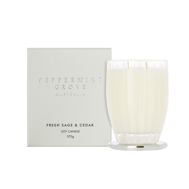 Fresh Sage & Cedar Candle 370g