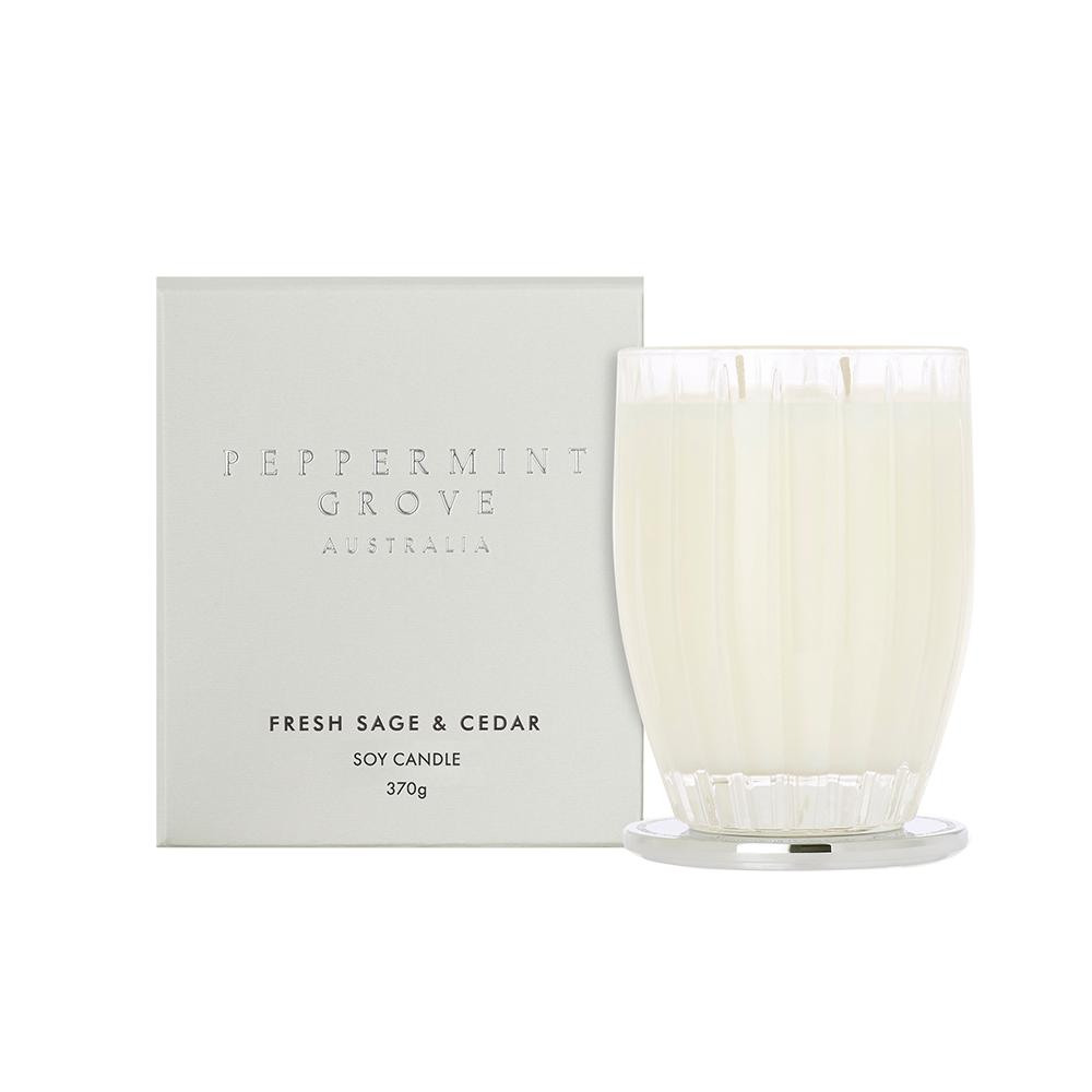 Fresh Sage & Cedar Candle 370g