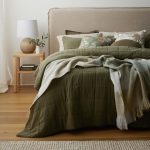 Bailey Olive Stonewash Coverlet Set
