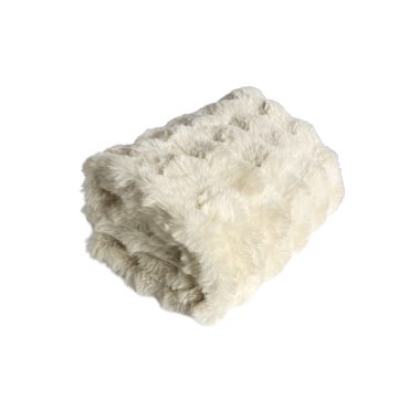 Mallow Faux Fur Throw Ivory130x180