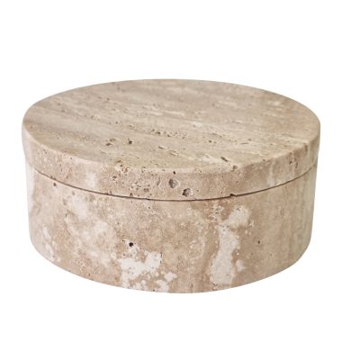 Maria Decor Jar Wide Travertine/Marb