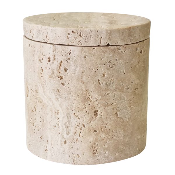 Maria Decor Jar Tall Travertine/Marb