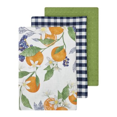 Orange 3 Pack Tea Towel
