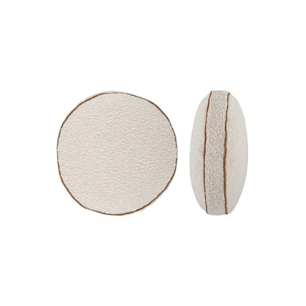Cate Round Boucle Cushion 40cm Ivory