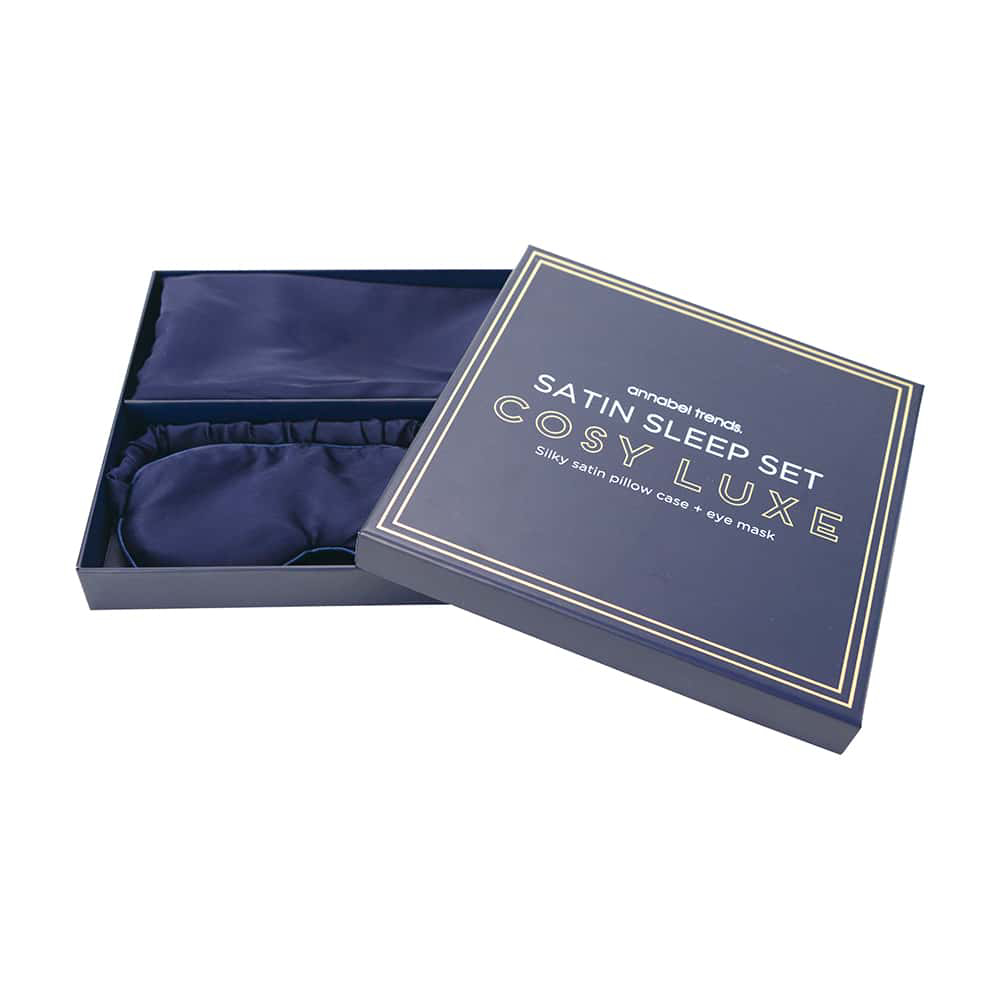Sleep Set Cosy Luxe Satin Midnight