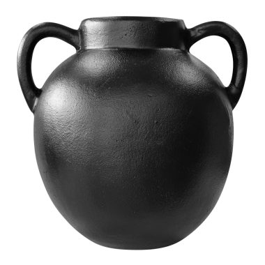 Spencer Vase W/Handles Blk 28x30cm