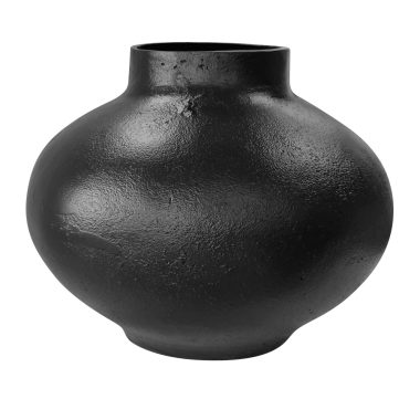 Spencer Wide Vase Blk 32x25cm