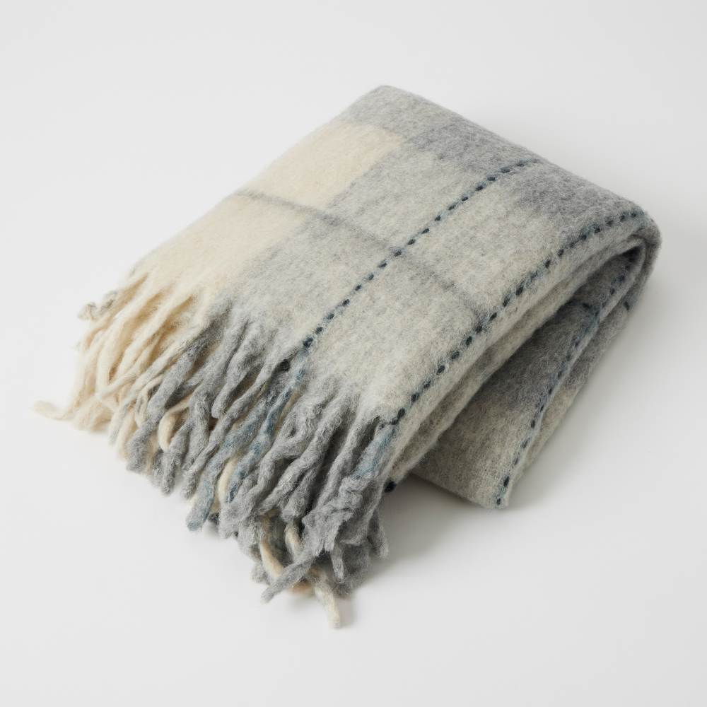 Wales Brushed Wool Blend Throw – Village Home & Living