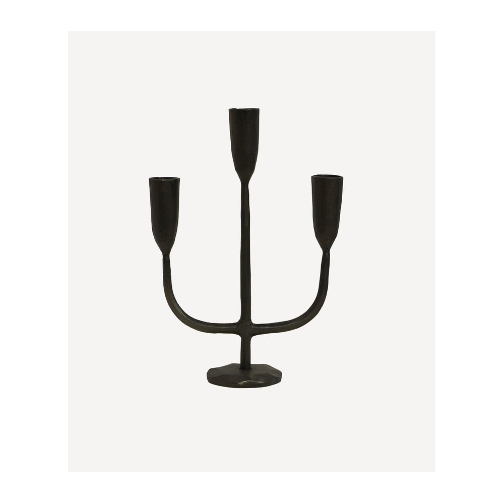 Dax 3 Light Black Candlestand