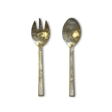Eden Brass/Pearl Salad Server