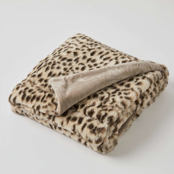 BABY BLANKET ANIMAL PRINT 80X100