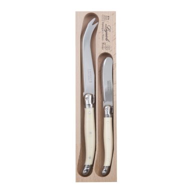 Debutant Cheese Knife Set 2P Ivory