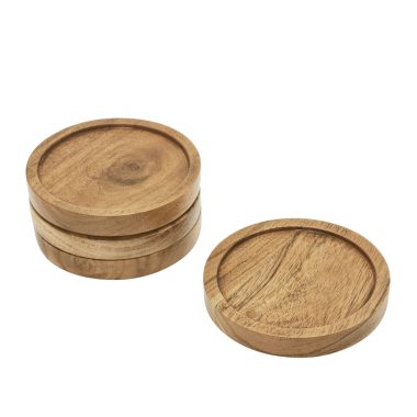 Brooks Coaster Set of 4 10cm Natural