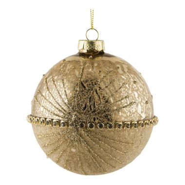 Gold Starburst Ball 10cm